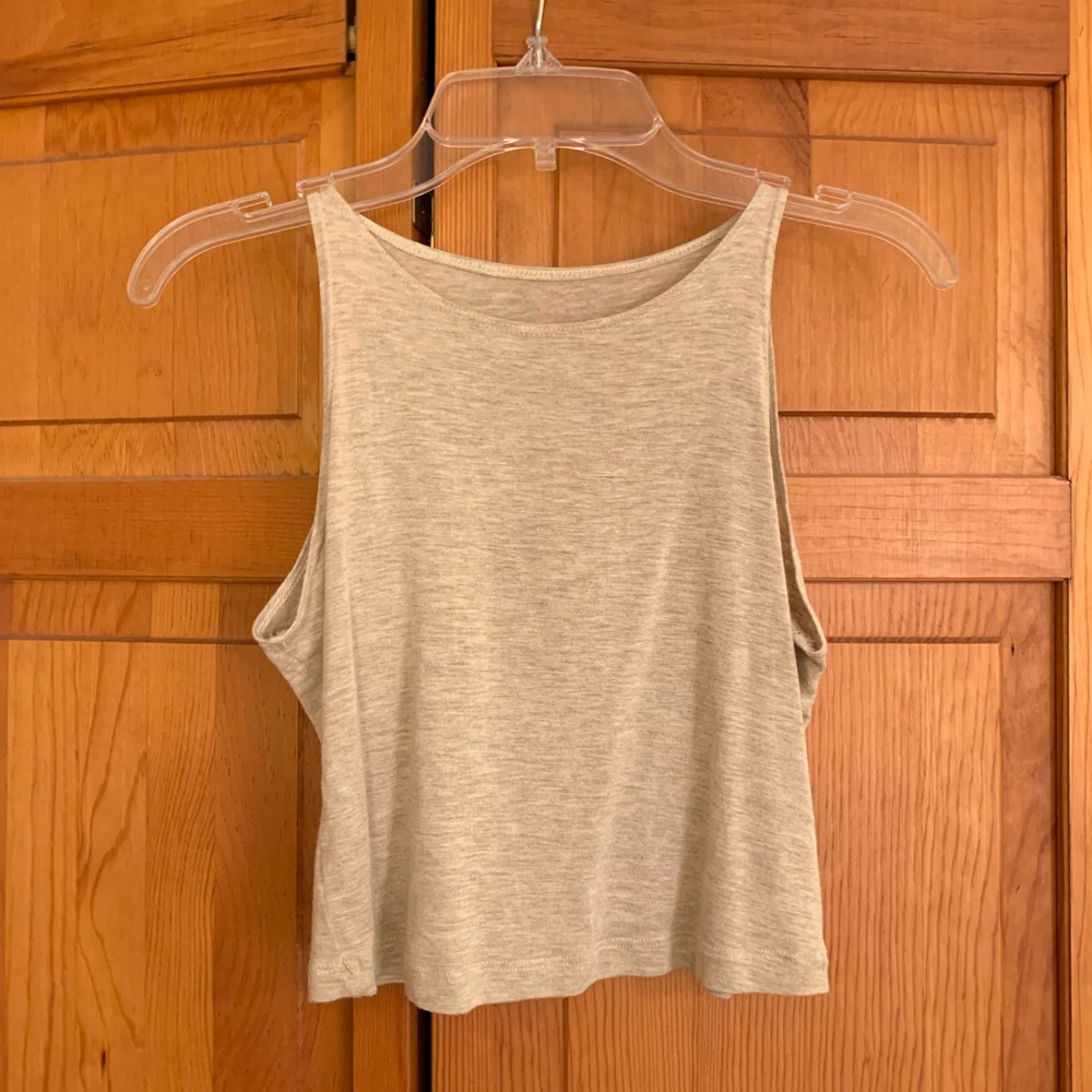 ✨ American Apparel oatmeal crop top